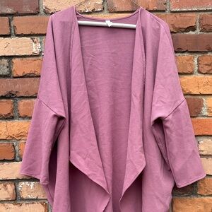 Women's Mauve Open Front